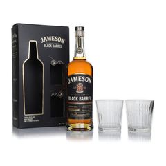 Jameson Black Barrel Gift Set with 2x Glasses
