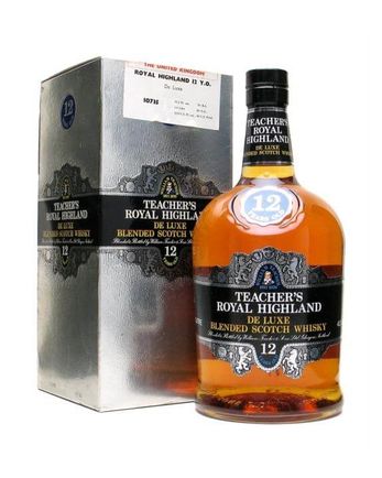 Teacher's 12 Year Old Royal Highland Bottled 1980's