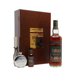 Benriach 40 Year Old + Hip Flask & Miniature