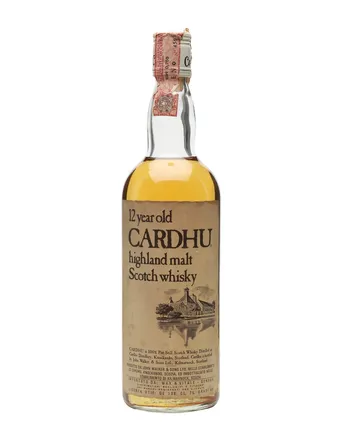 Cardhu 12 Year Old Bottled 1980's