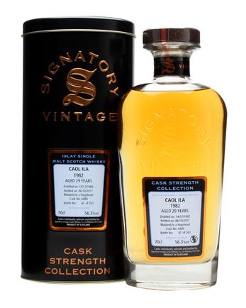 Caol Ila 1982 29 Year Old Cask #6484 Signatory Cask Strength Collection