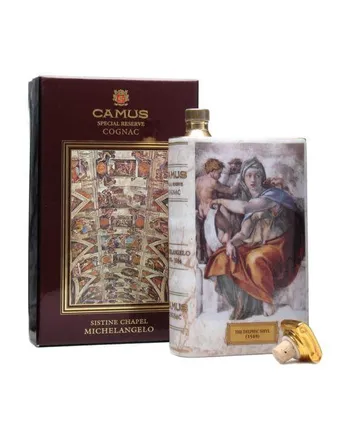 Camus Cognac Sistine Chapel Michaelangelo Book Decanter