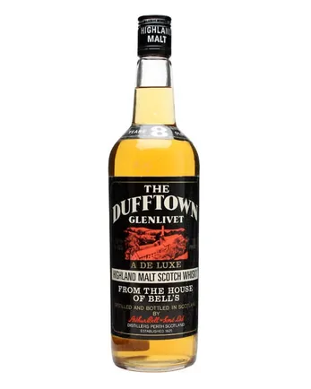 Dufftown 8 Year Old Black Red Label Bottled 1970s