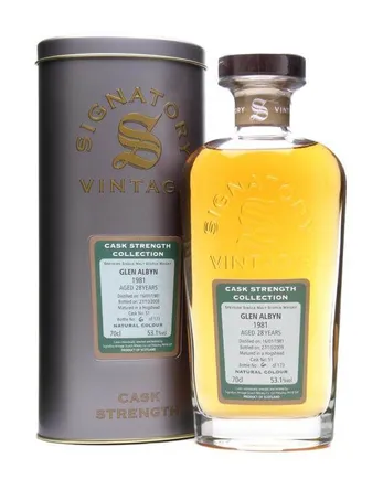 Glen Albyn 1981 28 Year Old Signatory Cask Strength Collection