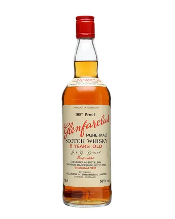 Glenfarclas 8 Year Old 105' White Label Bottled 1980s