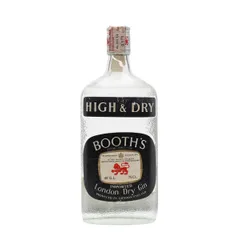 Booth's London Dry Gin / High & Dry / Bottled 1970s