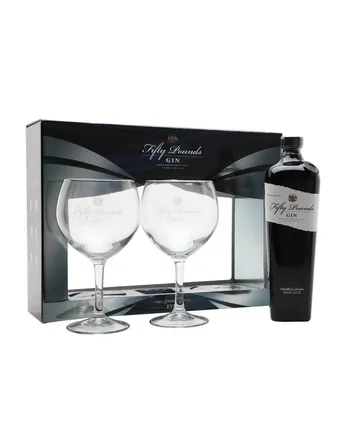 Fifty Pounds Gin Glass Pack