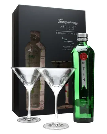 Tanqueray 10 Wayne Hemingway 2 Martini Glass Pack