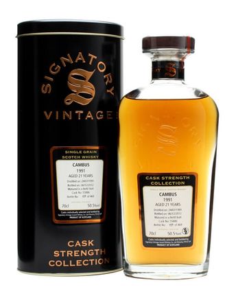 Cambus 1991 21 Year Old Refill Butt #55886 Signatory Cask Strength Collection