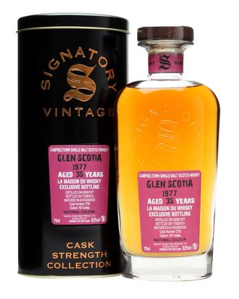 Glen Scotia 1977 35 Year Old Cask #2750 Signatory Cask Strength Collection