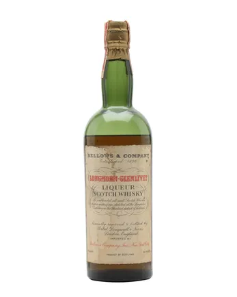 Longmorn Glenlivet 12 Year Old Bellows Bottled 1930s