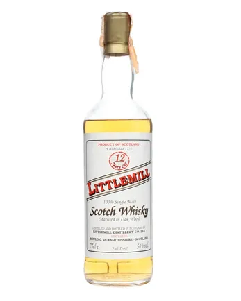 Littlemill 12 Year Old Full Proof Bottled 1980s