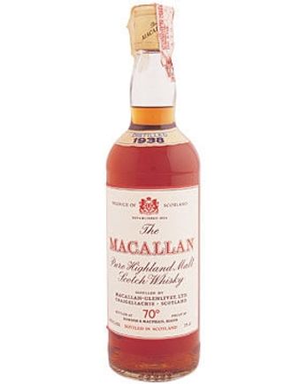 Macallan 1938 Sherry Cask Bottled 1970s Gordon & Macphail