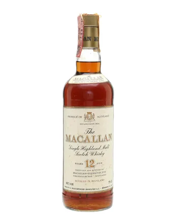 Macallan 12 Year Old Bottled 1980s Screwcap 43 100cl