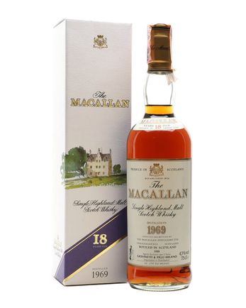 Macallan 1969 18 Year Old Vintage Label