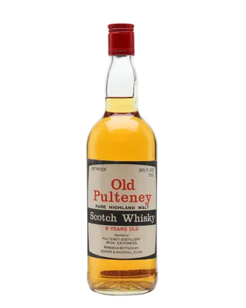 Old Pulteney 8 Year Old Bottled 1970s Red Letters Gordon & Macphail