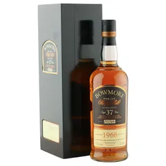 Bowmore 1968 37 Year Old Bourbon Wood Vintage with Presentation Case